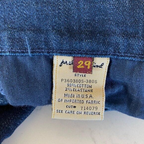 7 For All Mankind Gwenevere Denim Zippered Low Rise Dark Wash Capri Pants, 29x21 - Picture 7 of 8